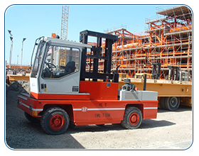 SLL sideloader in construction support